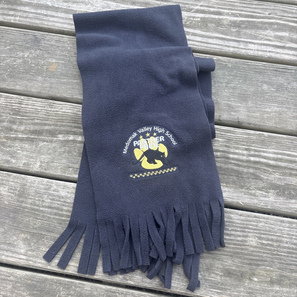Medomak Valley High School Woldoboro Maine Panther Pride Fleece Scarf